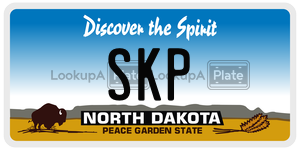SKP  license plate in ND