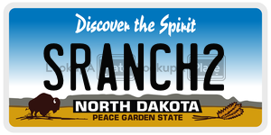 SRANCH2  license plate in ND