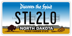 STL2LO  license plate in ND