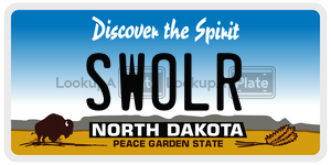 SWOLR  license plate in ND