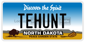 TEHUNT  license plate in ND