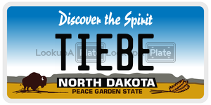 TIEBE  license plate in ND