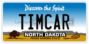 TIMCAR  license plate in ND