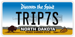 TRIP7S  license plate in ND