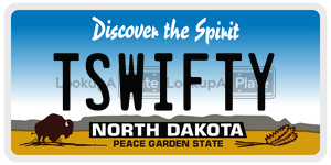 TSWIFTY  license plate in ND