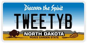 TWEETYB  license plate in ND