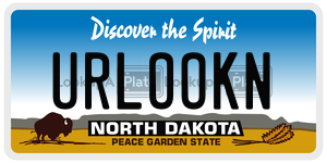 URLOOKN  license plate in ND