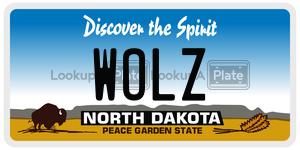 WOLZ  license plate in ND