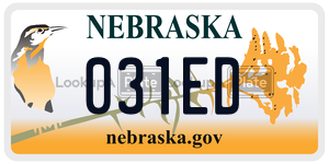 031ED  license plate in NE