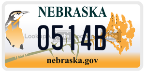 0514B  license plate in NE