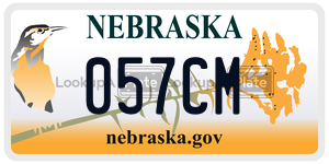 057CM  license plate in NE
