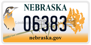 06383  license plate in NE