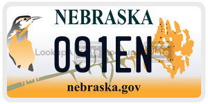 091EN  license plate in NE