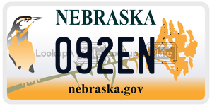 092EN  license plate in NE