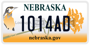 1014AD  license plate in NE