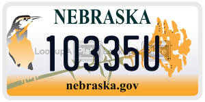 10335U  license plate in NE