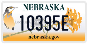 10395E  license plate in NE