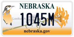 1045M  license plate in NE