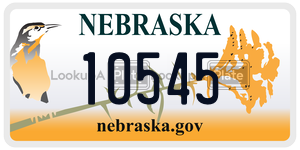 10545  license plate in NE