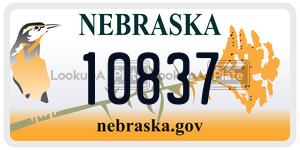 10837 license plate in Nebraska