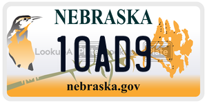 10AD9  license plate in NE