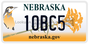 10BC5 license plate in Nebraska