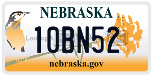 10BN52  license plate in NE