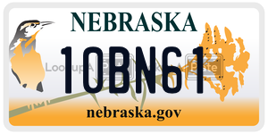 10BN61  license plate in NE