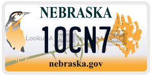 10CN7  license plate in NE