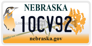 10CV92  license plate in NE