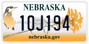 10J194  license plate in NE