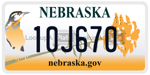10J670  license plate in NE