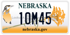 10M45  license plate in NE