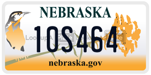 10S464  license plate in NE