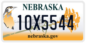 10X5544  license plate in NE