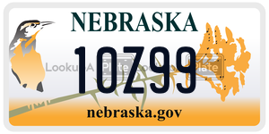 10Z99  license plate in NE