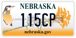 115CP  license plate in NE