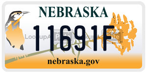 11691F  license plate in NE