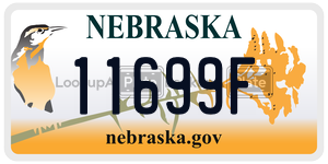 11699F  license plate in NE