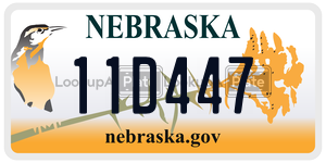 11D447  license plate in NE
