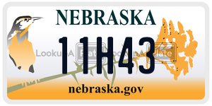 11H43  license plate in NE