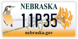 11P35  license plate in NE