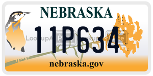 11P634  license plate in NE