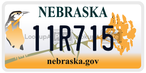 11R715  license plate in NE