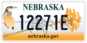 12271E  license plate in NE