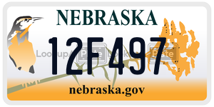 12F497  license plate in NE