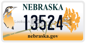 13524  license plate in NE