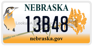 13B48 license plate in Nebraska