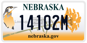 14102M  license plate in NE