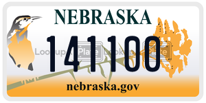 141100 license plate in Nebraska